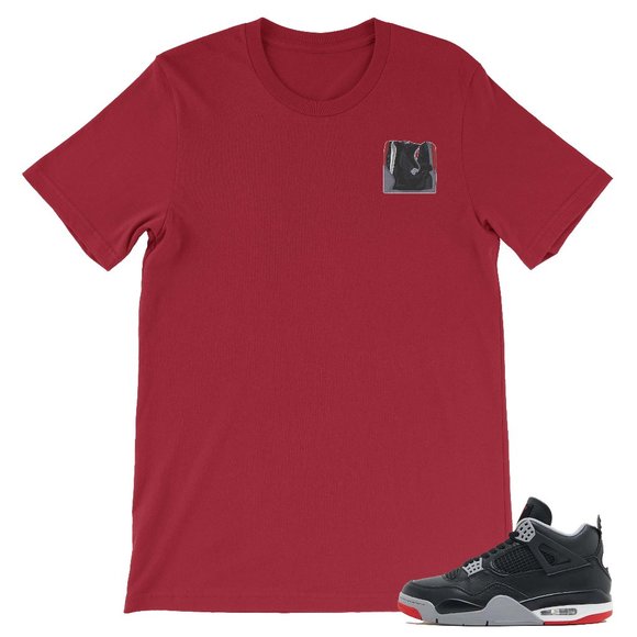 Boxed Reimagined 4 red tee - to match BRED 4 Jordans - Picture 1 of 2